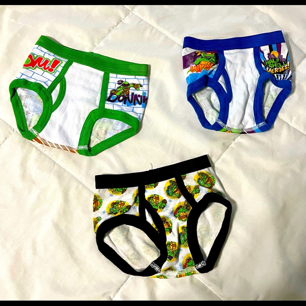 2t-3t boys ninja turtle undies